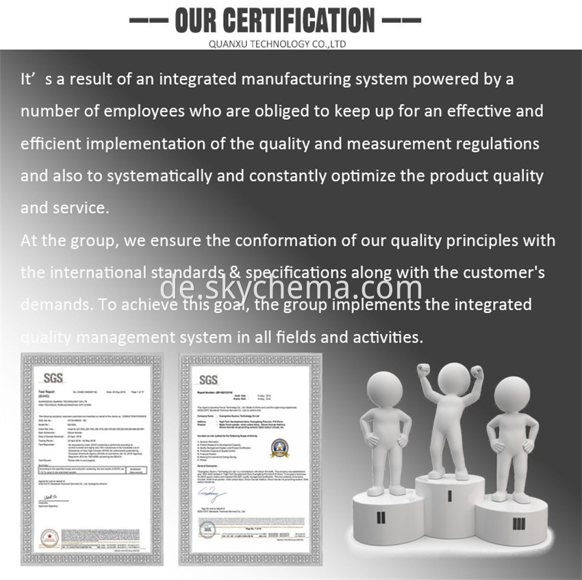 Our Certification 2